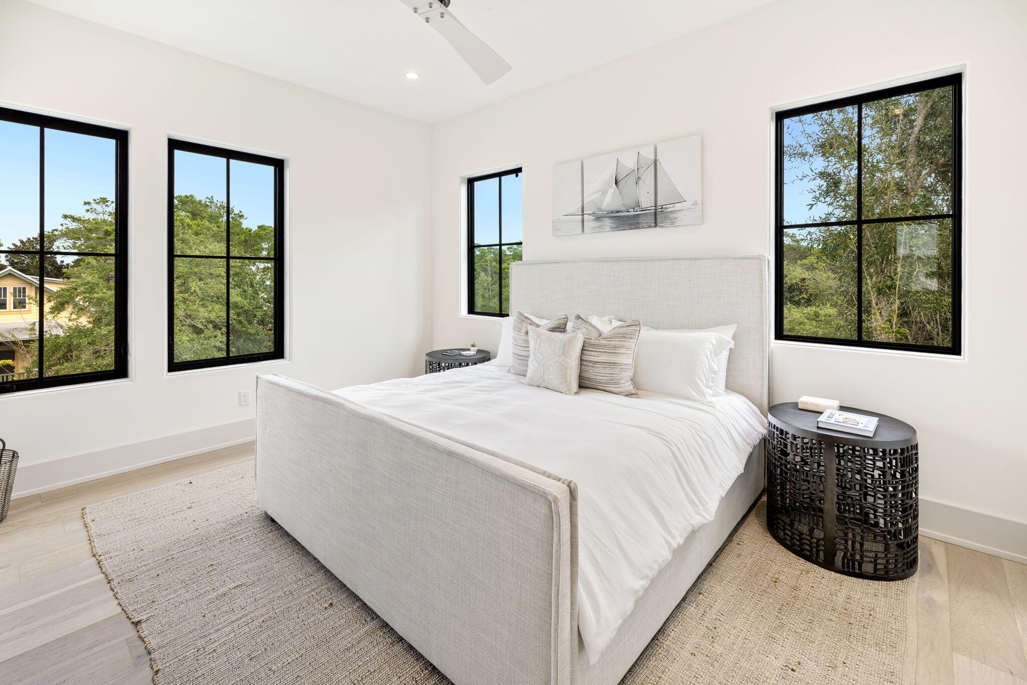 91 Grande Pointe Drive Inlet Beach, FL 32461 - Photo 31 of 51 a spacious bedroom with a bed and a large window