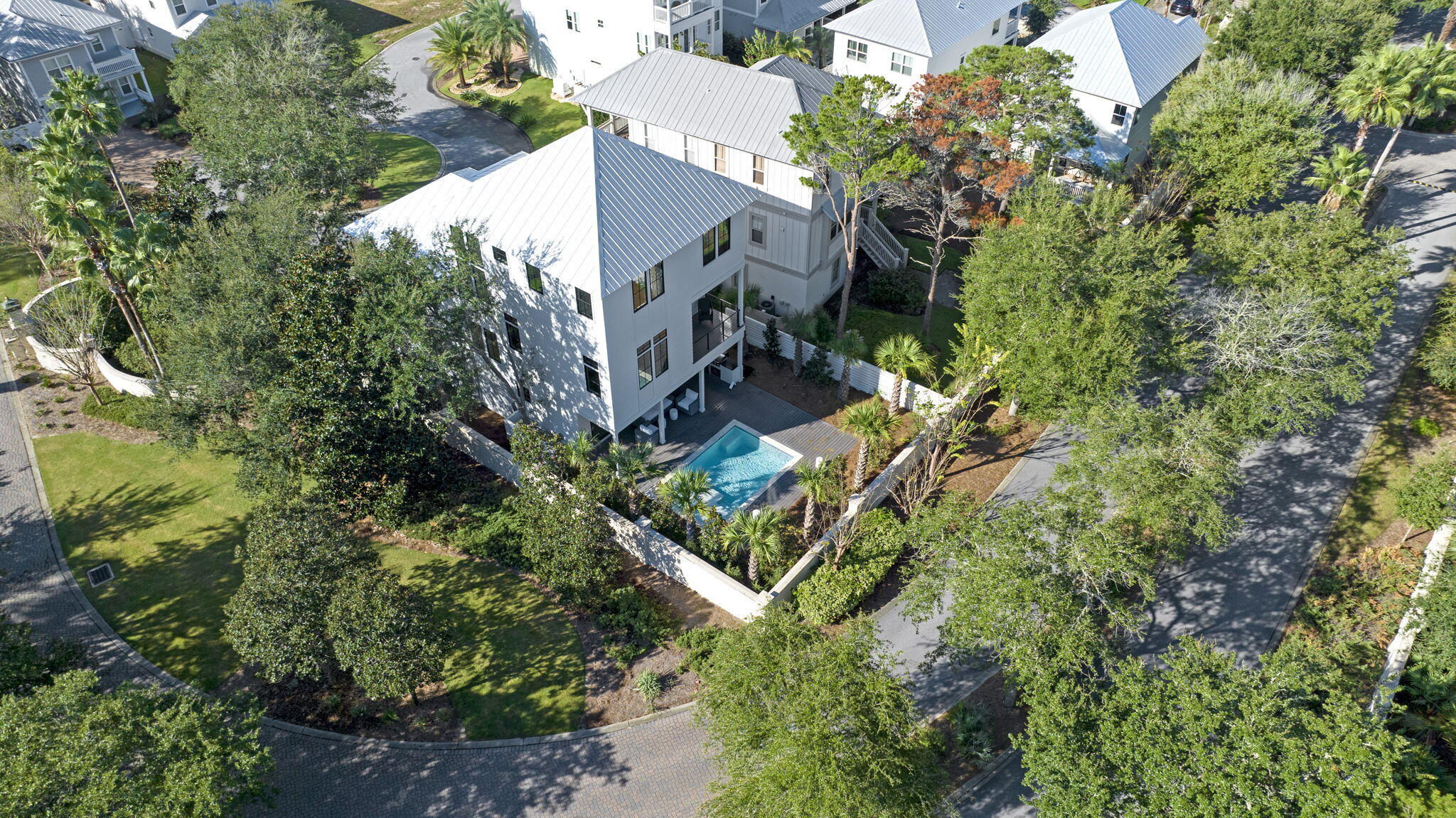 91 Grande Pointe Drive Inlet Beach, FL 32461 - Photo 40 of 51 an aerial view of a house