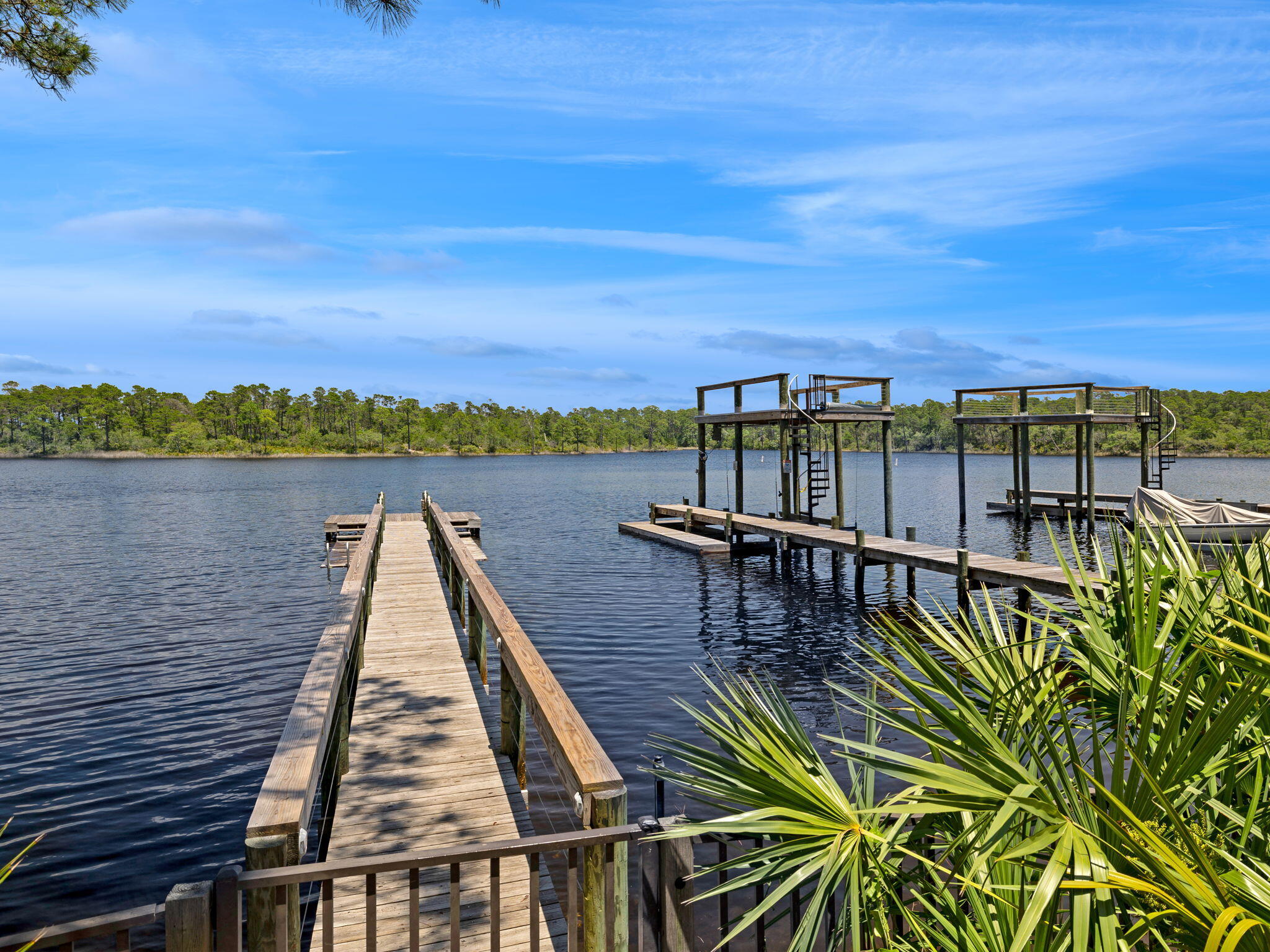 91 Grande Pointe Drive Inlet Beach, FL 32461 - Photo 44 of 51 a view of a lake with a terrace