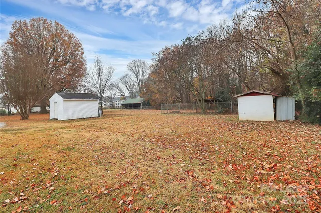 a backyard of a house