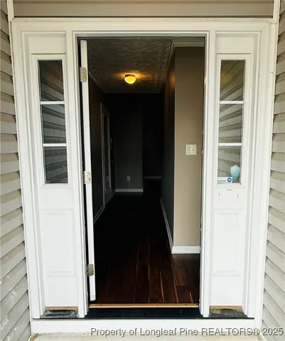 a view of a entryway door of the house