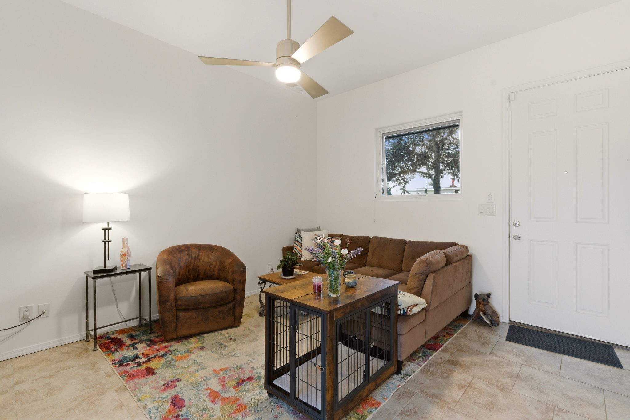 3 Silver Buckle Road Santa Fe, NM 87508 - Photo 11 of 34 Living area with tiled floors