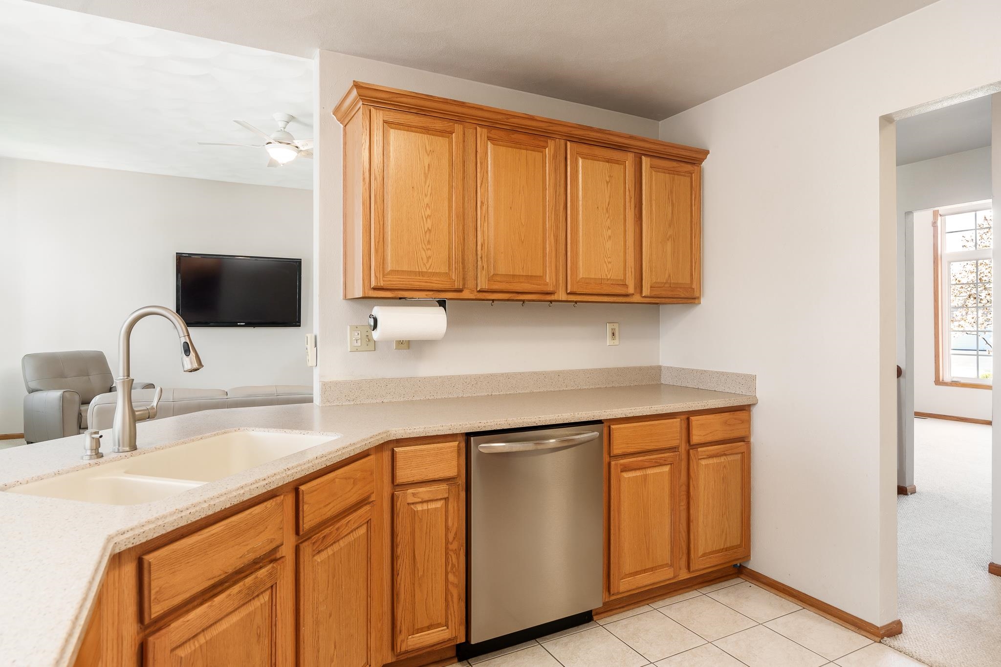 10703 Chicory Ridge Way Roscoe, IL 61073 - Photo 39 of 64 a kitchen with stainless steel appliances granite countertop a sink and a microwave