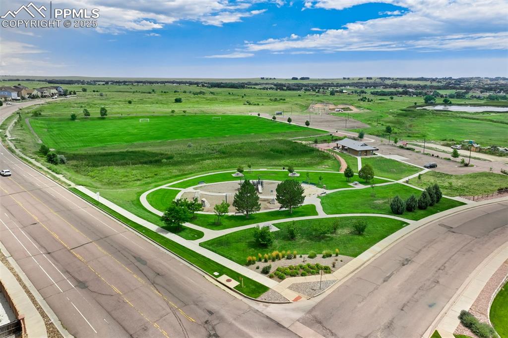 7536 Sandy Springs Point Fountain, CO 80817 - Photo 37 of 38 a view of a garden from a balcony