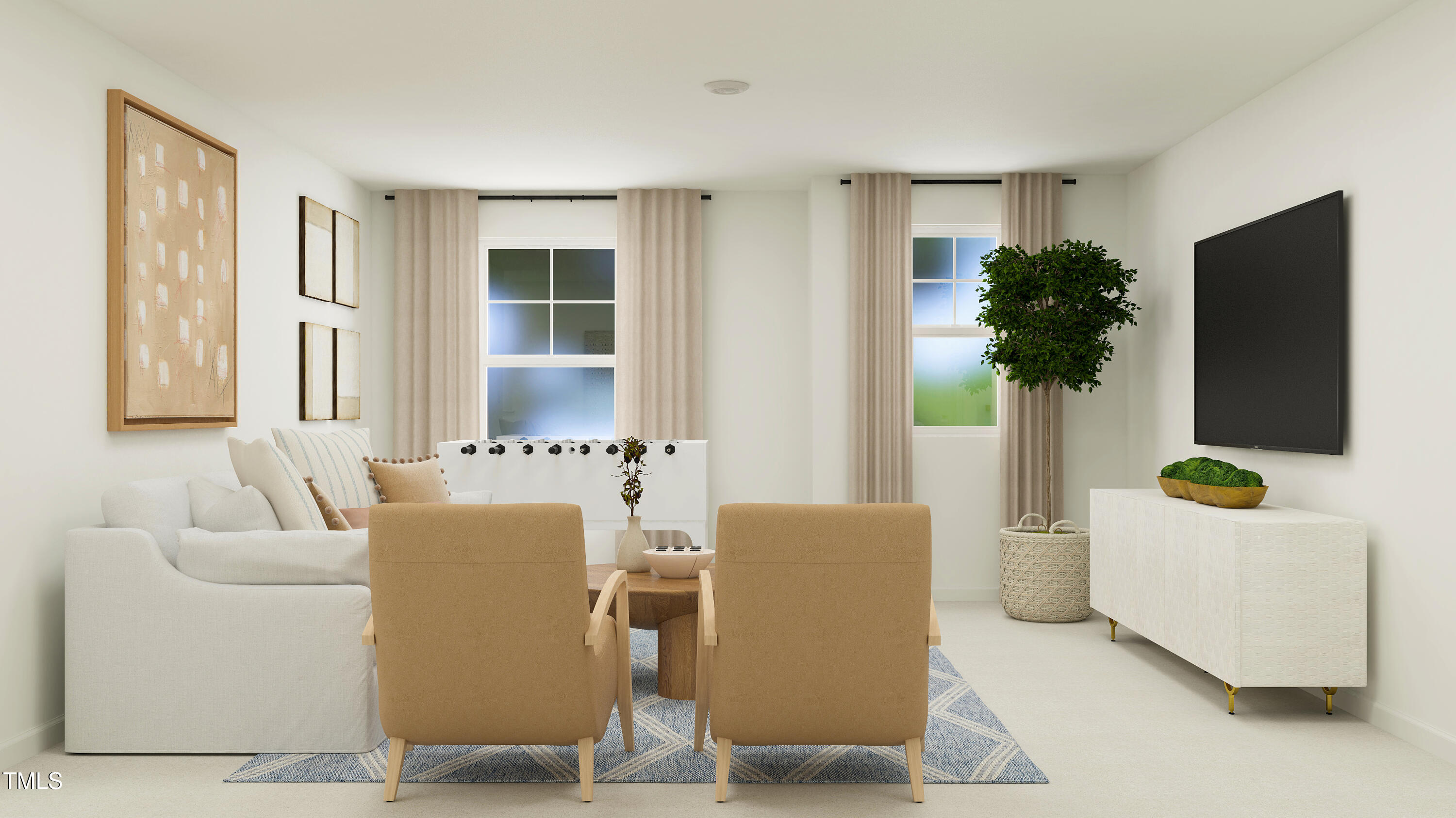 5846 Millstone Way Sims, NC 27880 - Photo 4 of 28 a living room with furniture and a potted plant