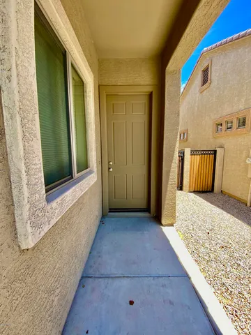 a view of front door