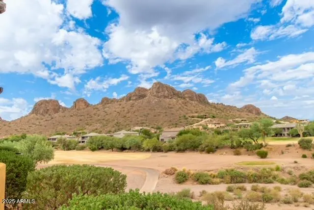 a view of lake with mountain