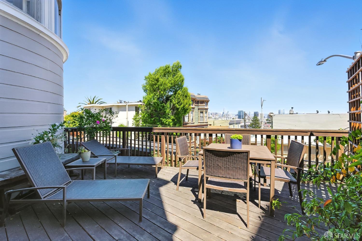 140 Divisadero Street, Unit 5 San Francisco, CA 94117 - Photo 28 of 32 a view of a chairs on the roof deck