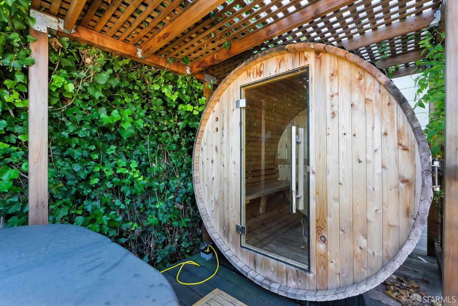 140 Divisadero Street, Unit 5 San Francisco, CA 94117 - Photo 30 of 32 a view of a wooden door with a porch