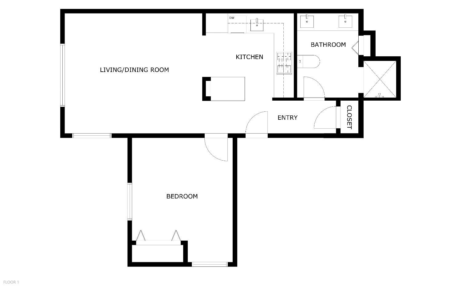 140 Divisadero Street, Unit 5 San Francisco, CA 94117 - Photo 32 of 32 a picture of a floor plan