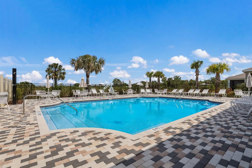 2938 Rock Sound Street Bradenton, FL 34208 - Photo 35 of 36 a view of a swimming pool and lounge chairs