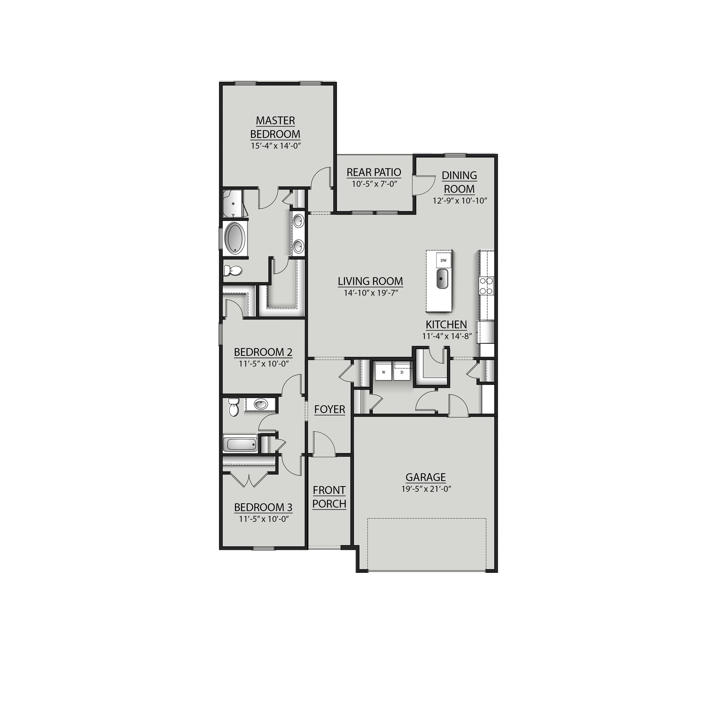 11209 Seaglass Circle Foley, AL 36535 - Photo 2 of 2 Floor plan