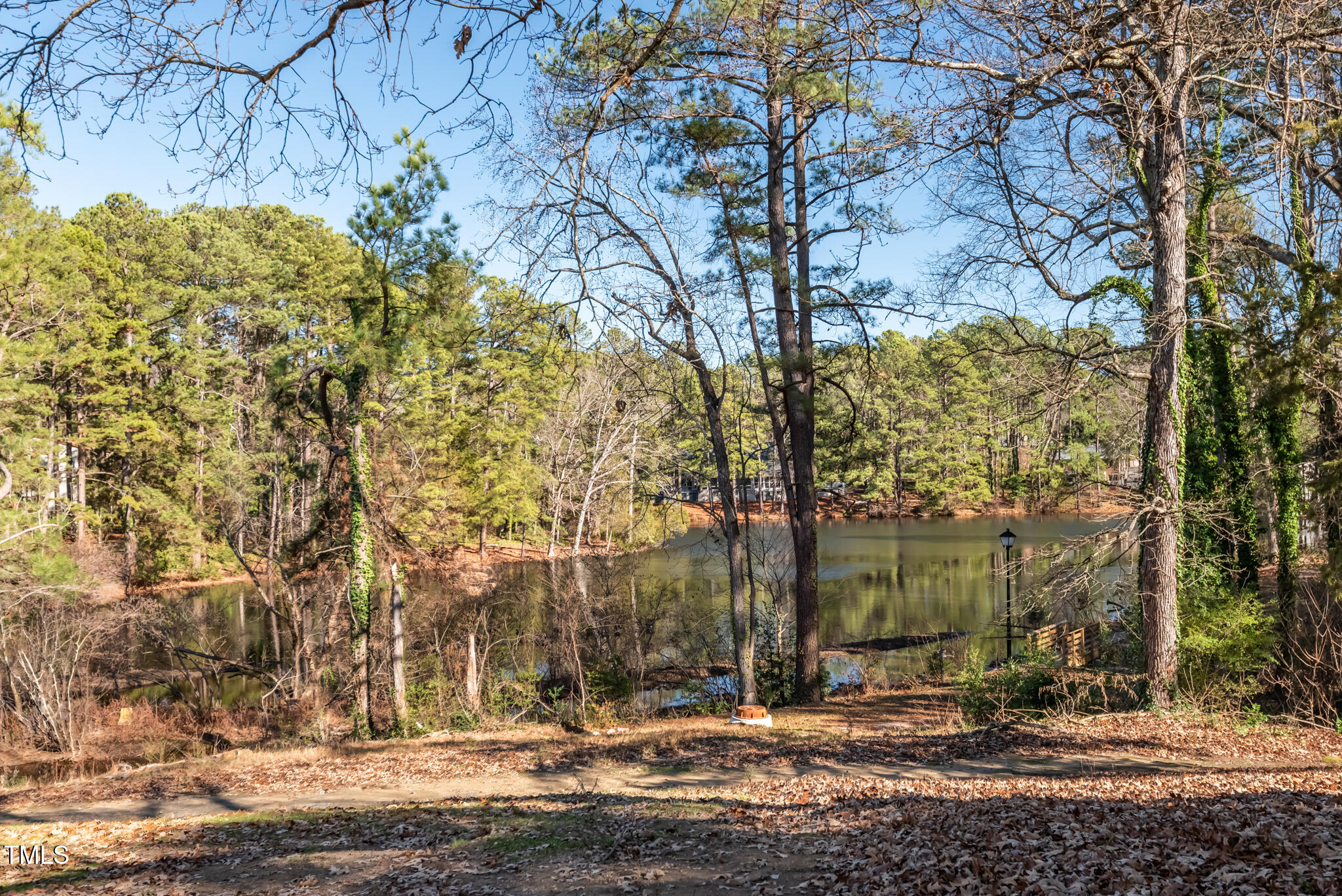 5084 Flint Ridge Place Raleigh, NC 27609 - Photo 22 of 23 a view of a yard with a fountain