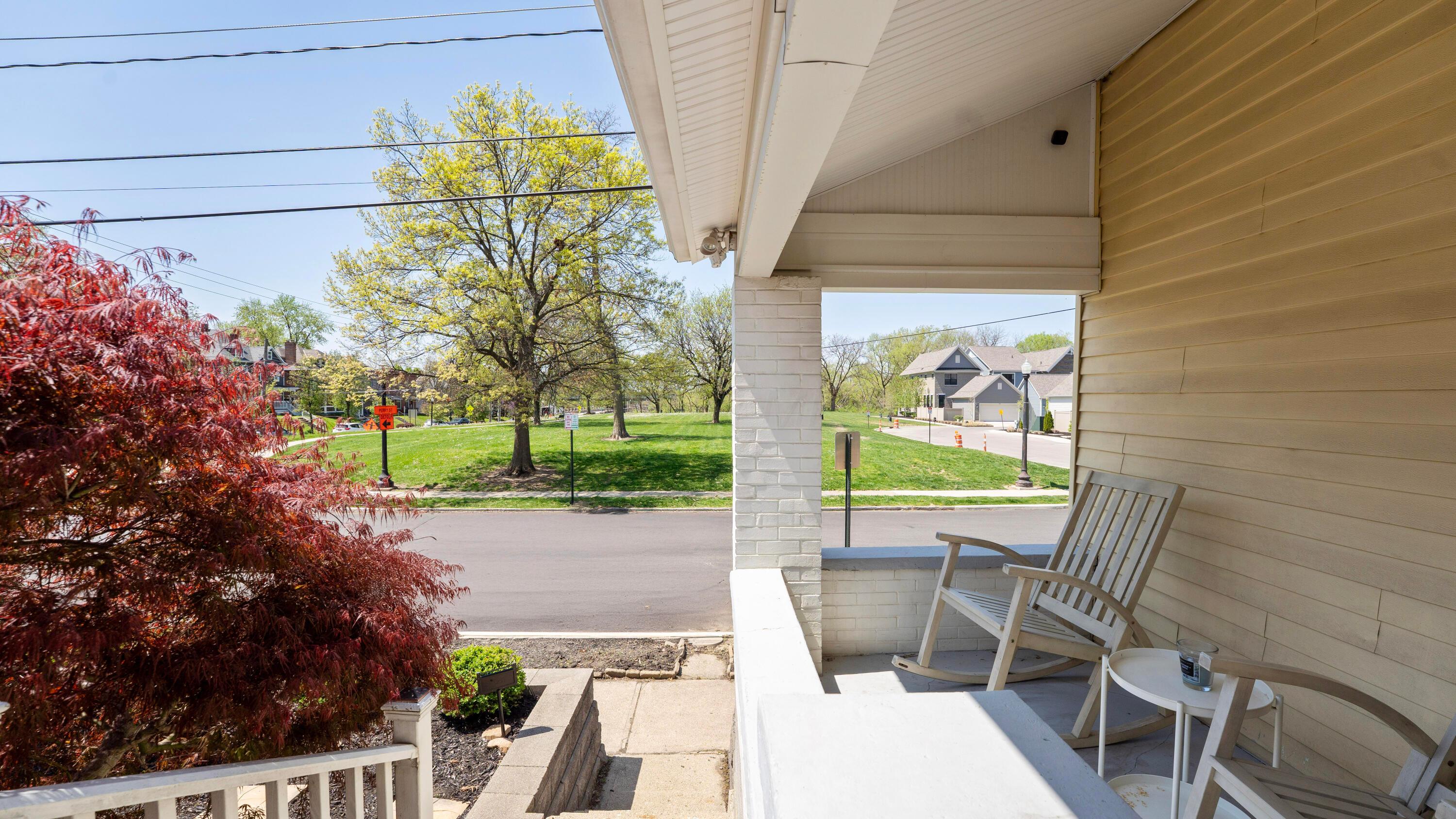1148 Perry Street Columbus, OH 43201 - Photo 6 of 43 Front Porch Overlooking Park