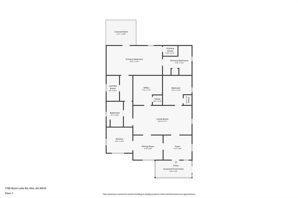 1780 Wynn Lake Road Alto, GA 30510 - Photo 30 of 30 a picture of floor plan