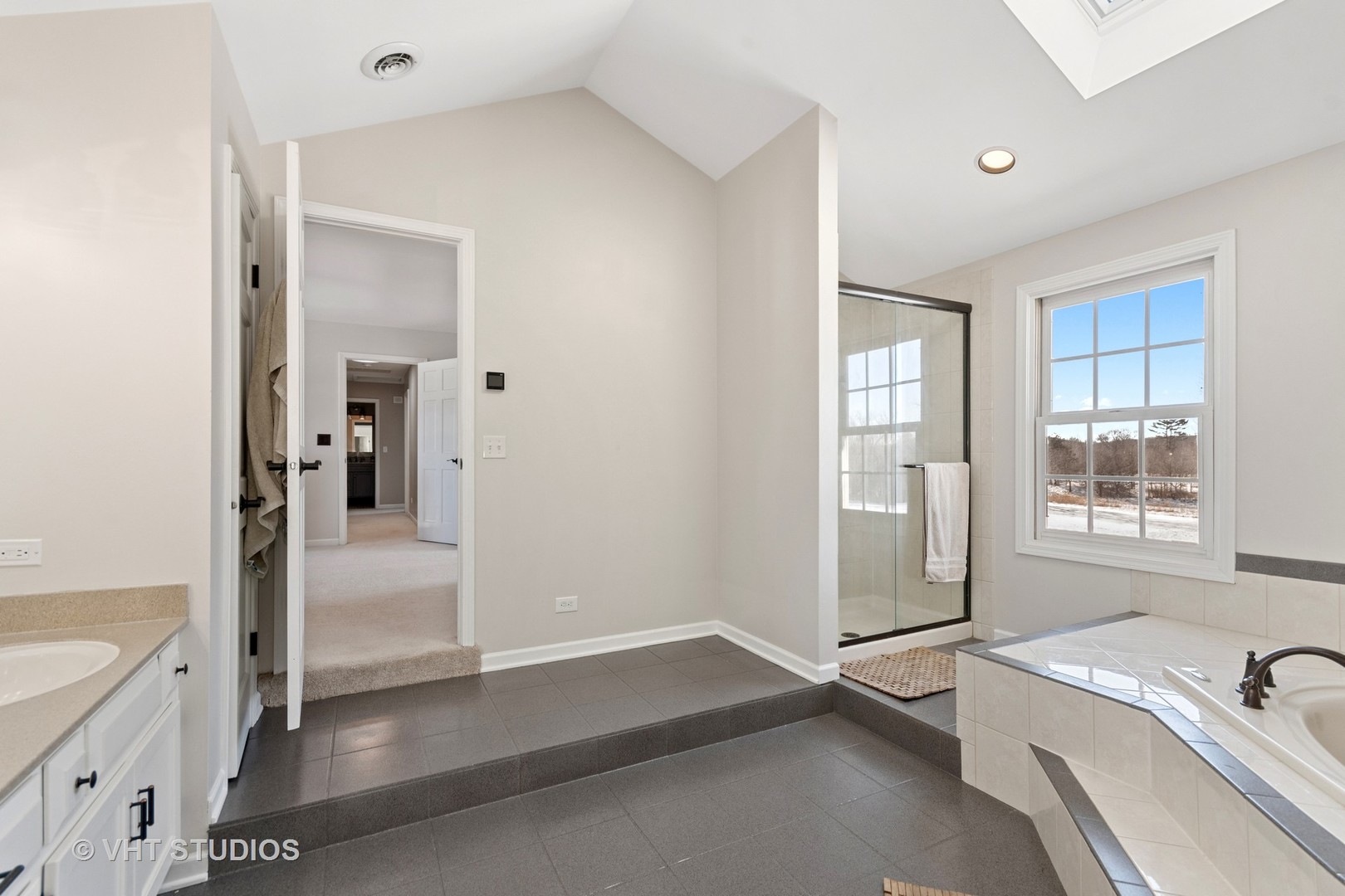 5N200 Grey Barn Road St. Charles, IL 60175 - Photo 22 of 42 a spacious bathroom with a tub sink and glass door