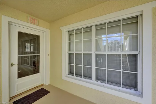 a view of front door