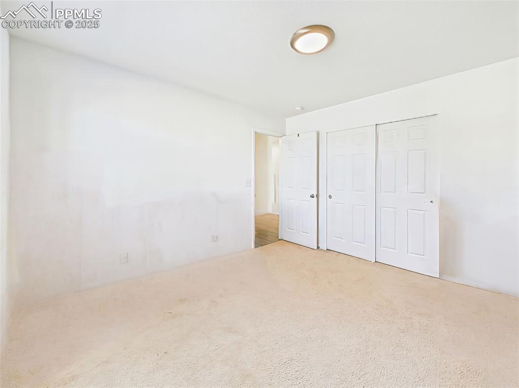 6272 Anders Ridge Lane Colorado Springs, CO 80927 - Photo 37 of 50 Spacious secondary bedroom with neutral tones, offering a blank canvas for personalization.