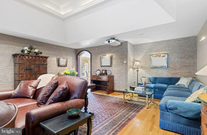 1345 Waverly Road Gladwyne, PA 19035 - Photo 17 of 51 Large Family Room with tray ceiling
