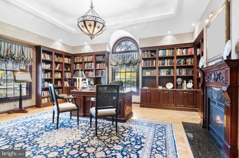 1345 Waverly Road Gladwyne, PA 19035 - Photo 20 of 51 Office / Library has tray ceiling