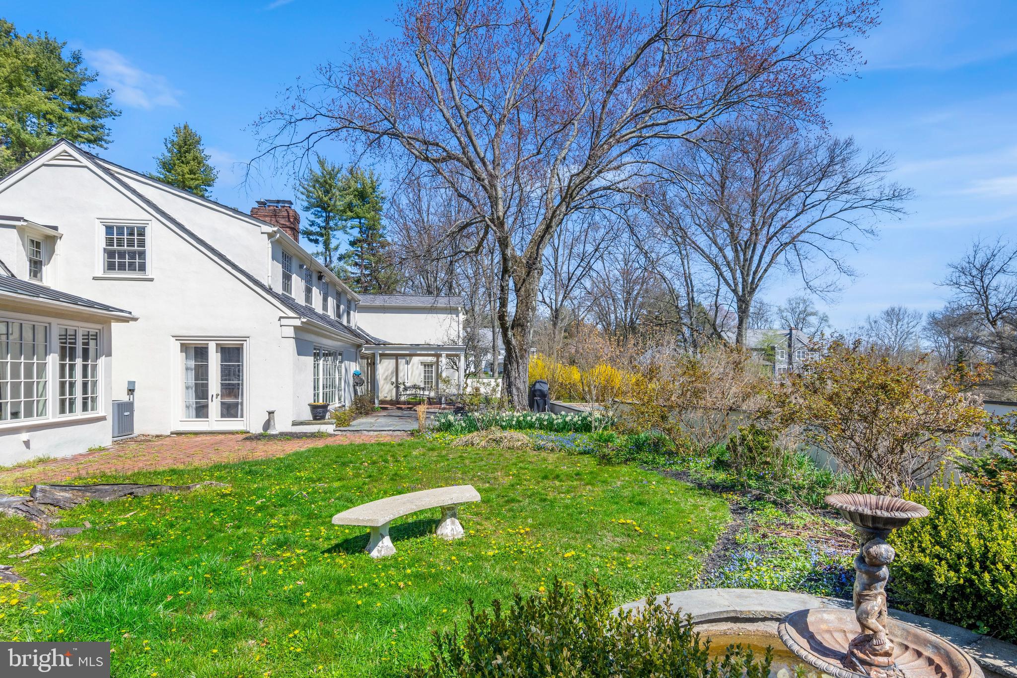 1345 Waverly Road Gladwyne, PA 19035 - Photo 41 of 51 Very private Garden area surrounded by wall