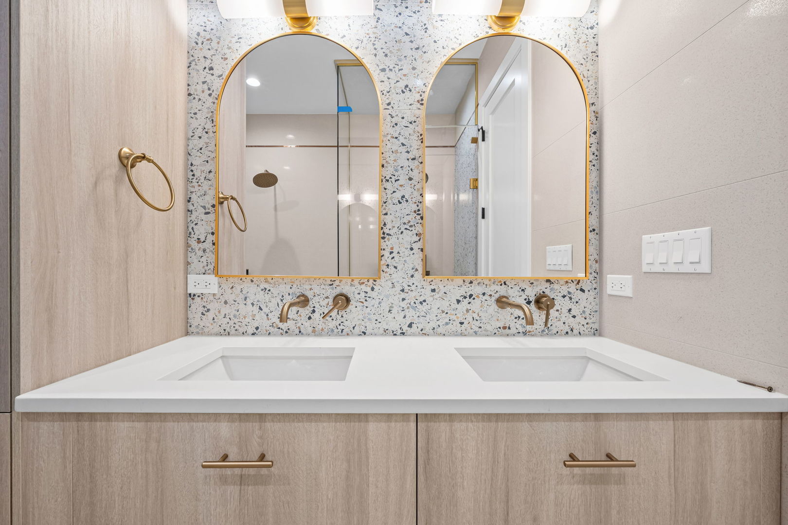 2341 West Belden Avenue, Unit 1 Chicago, IL 60647 - Photo 18 of 24 a bathroom with a sink and a mirror