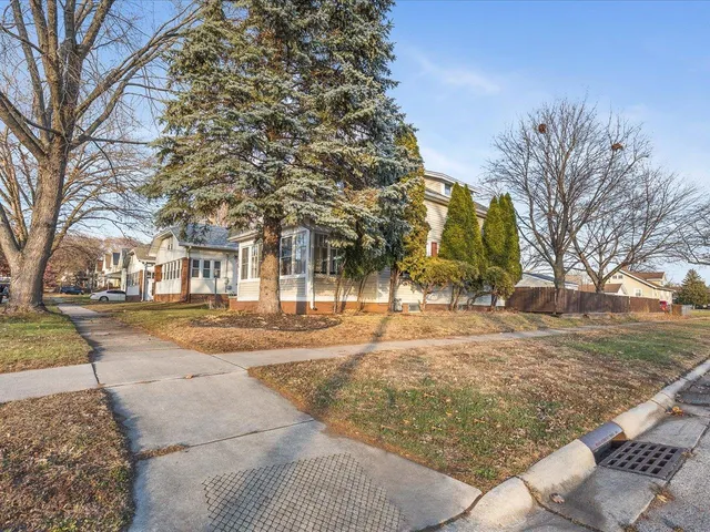 a view of a trees and pathway