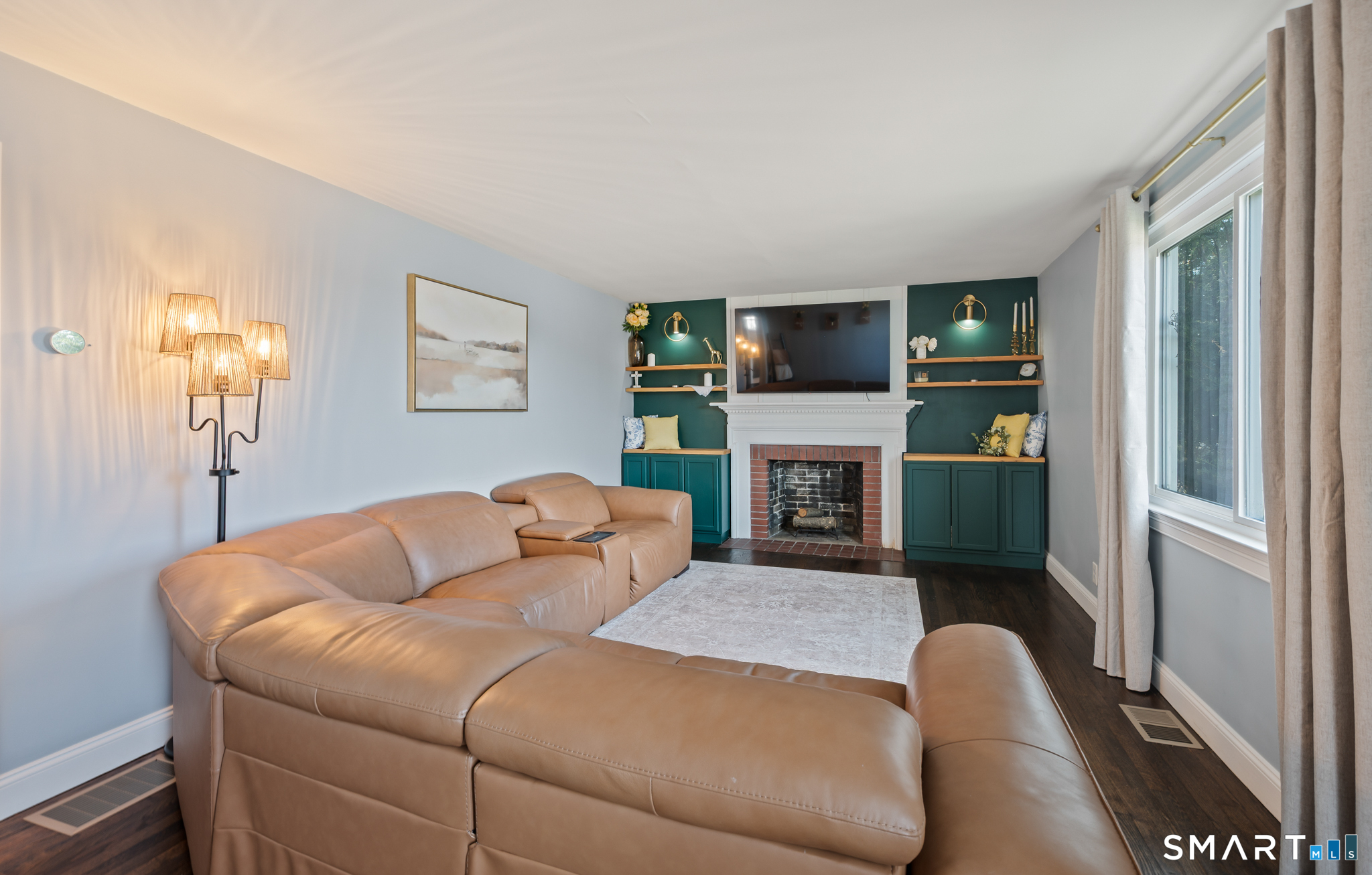 220 Sandy Beach Road Ellington, CT 06029 - Photo 11 of 40 Formal living room with one of the 2 fireplaces