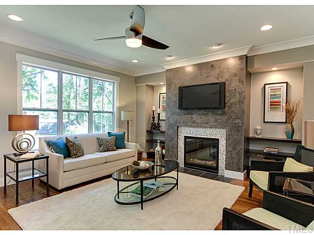 2111 Brewer Street Raleigh, NC 27608 - Photo 3 of 19 venetian plaster fireplace