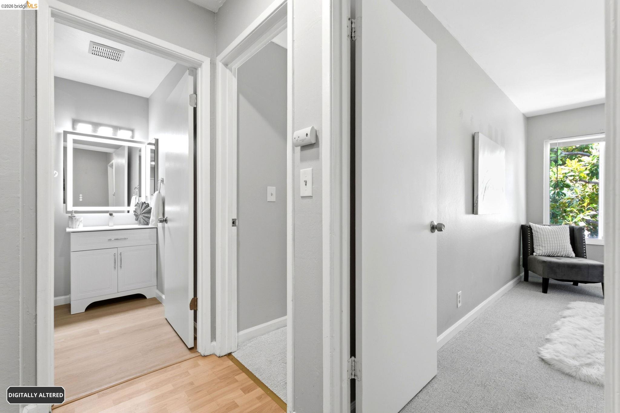 4081 Clayton Road, Unit 209 Concord, CA 94521 - Photo 19 of 47 Hallway featuring light gray walls and plush gray carpeting