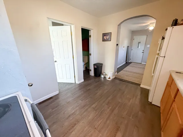 wooden floor in an empty room