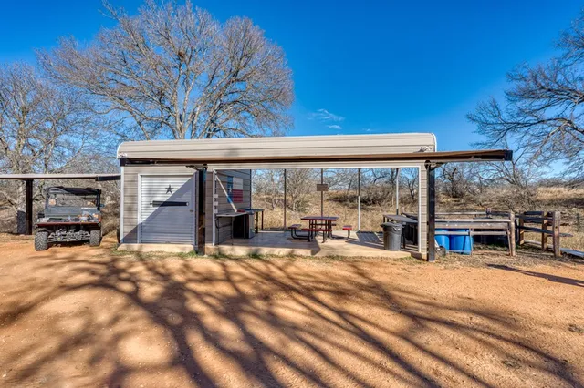 a view of a outdoor space with seating area