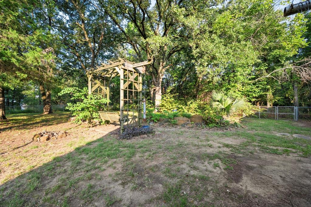 7410 County Road Kerens, TX 75144 - Photo 31 of 35 a view of a yard with plants and trees