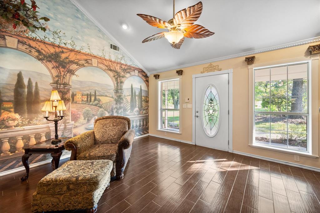7410 County Road Kerens, TX 75144 - Photo 4 of 35 a living room with furniture and a large window