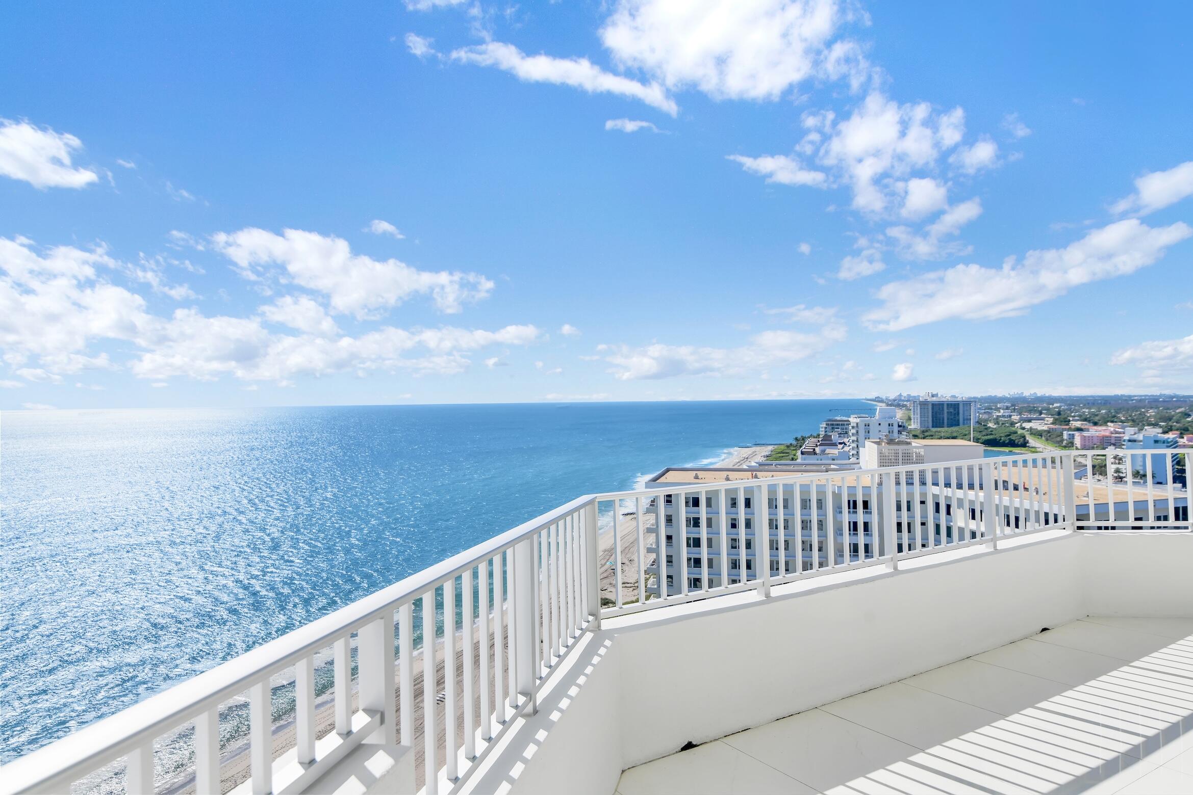 550 South Ocean Boulevard, Unit PH06 Boca Raton, FL 33432 - Photo 9 of 62 a view of a balcony with city view