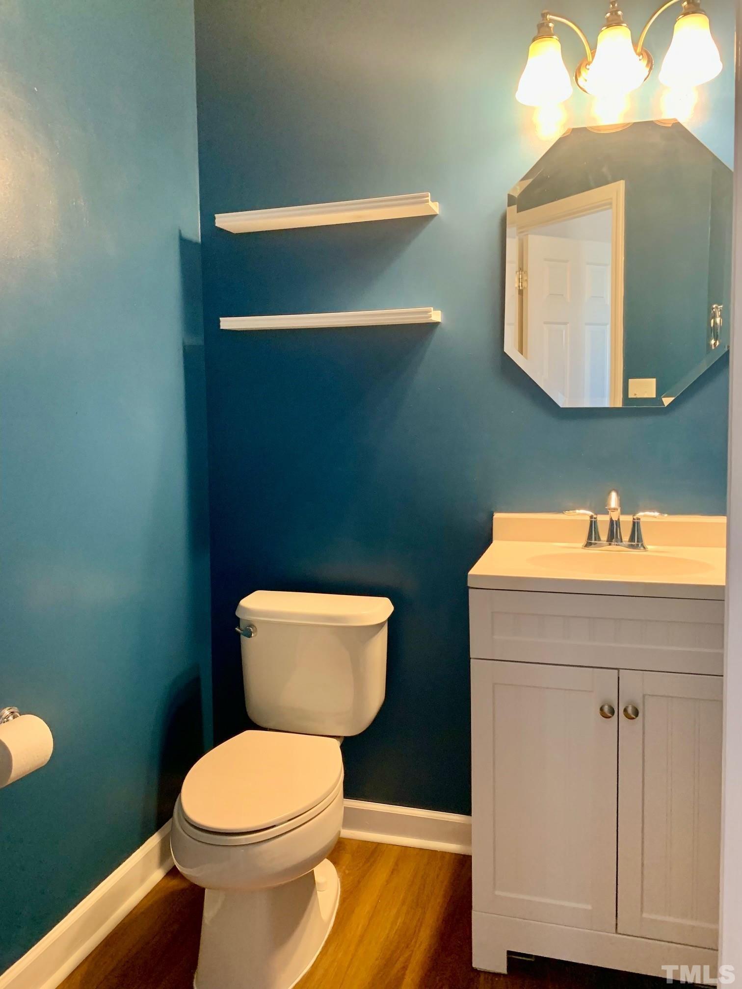 241 Grenoch Valley Lane Apex, NC 27539 - Photo 15 of 27 a bathroom with a toilet sink and mirror
