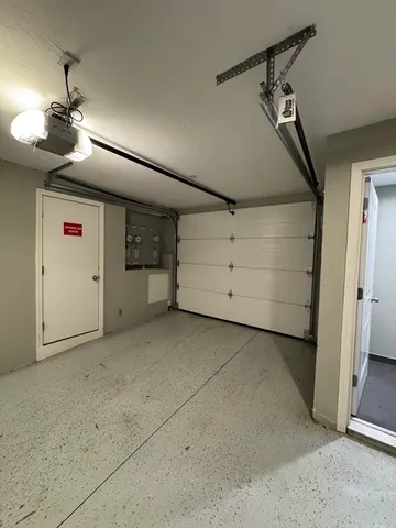 a view of a garage