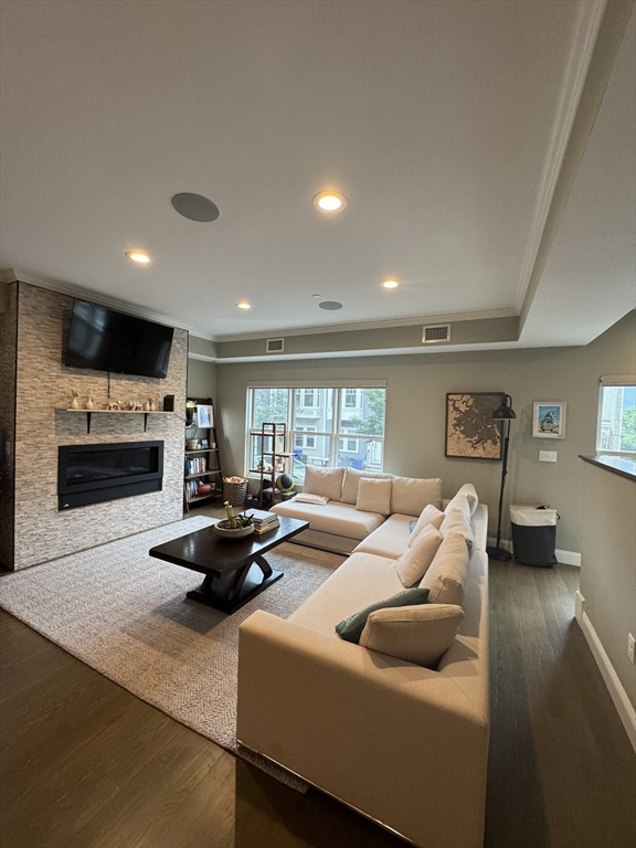 278 West Fifth Street, Unit 1 Boston, MA 02127 - Photo 6 of 22 a living room with furniture and a flat screen tv