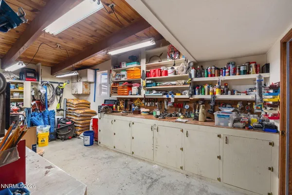 a room with storage and utility