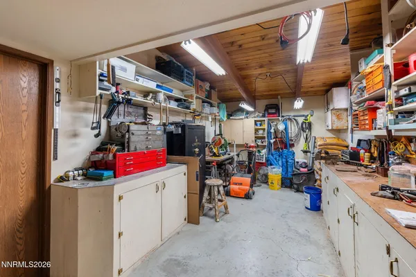 a view of storage and utility room