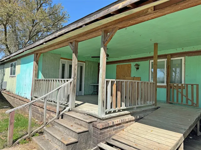 a view of a house with wooden floor