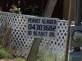 10 Sunset Road Key Largo, FL 33037 - Photo 4 of 6 Permit Number posted