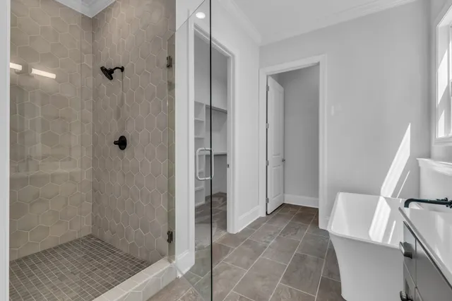 a kitchen with a stove and a microwave