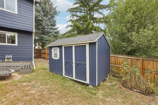 a house view with a garden space