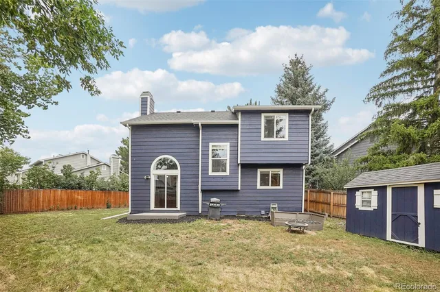 a backyard of a house