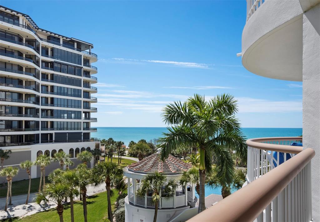 455 Longboat Club Road, Unit 402 Longboat Key, FL 34228 - Photo 22 of 48 a view of a sky from a balcony