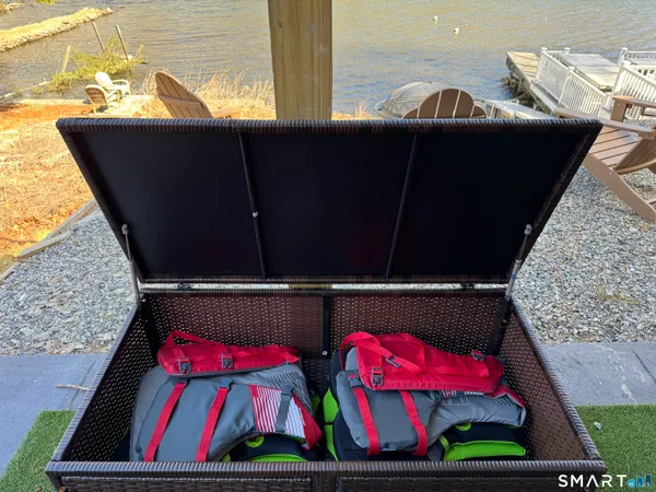 a view of a lake with a mountain