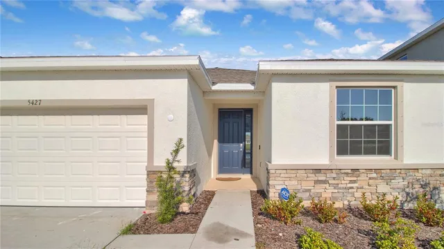 a front view of a house