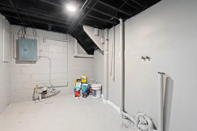 a view of storage and utility room