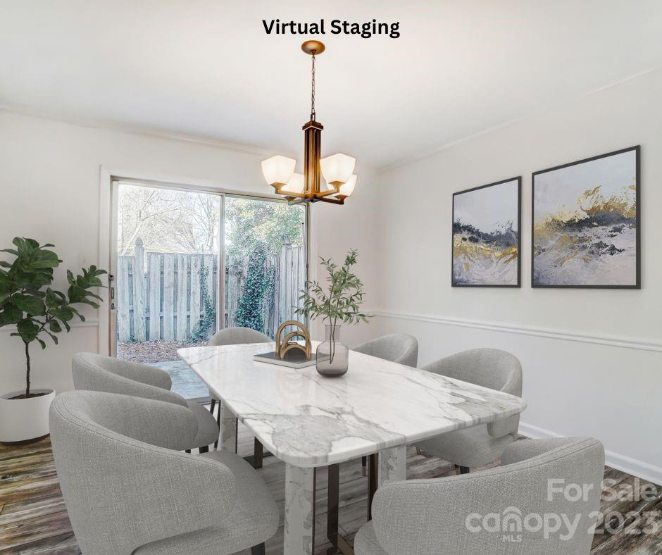 3500 Colony Road, Unit E Charlotte, NC 28211 - Photo 18 of 37 a dining room with furniture and window